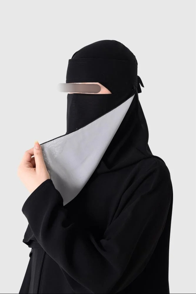 Shader Lined Elastic Niqab