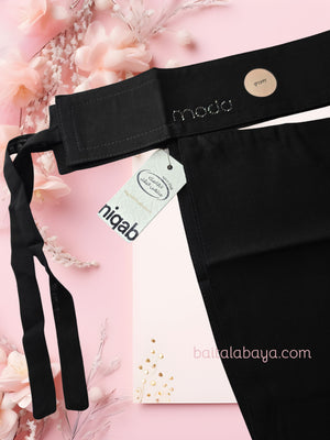 Nayomi Moda Logo Elastic Sides Niqab
