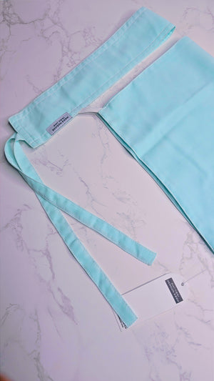 Bedoon Essm Colours Slant Elastic Niqab - Light Aqua