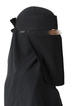 AL HIJAB Plain Elastic Sides Niqab