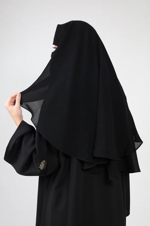 Sharqiaa Three Layer Extra Large Niqab