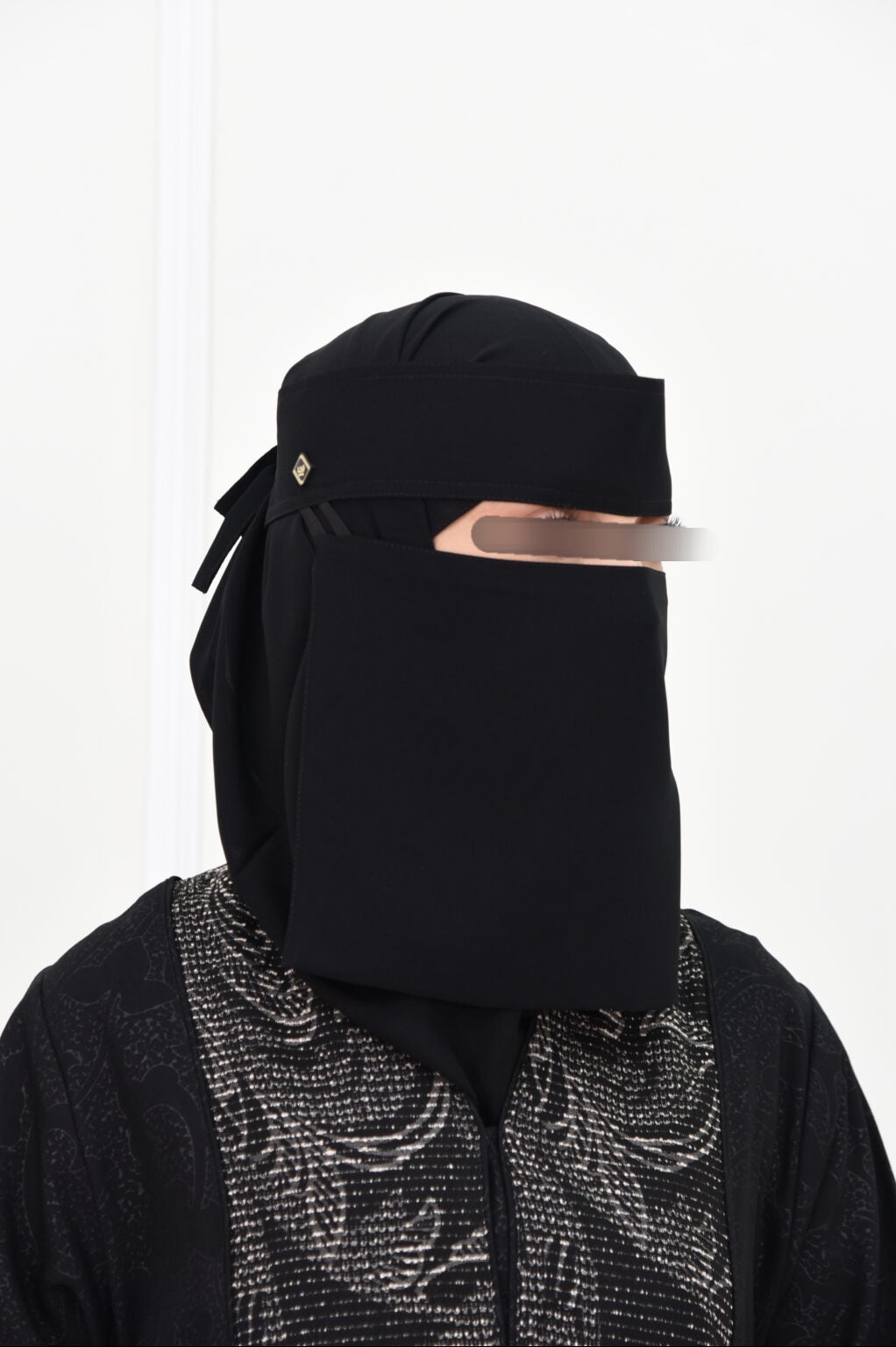 Laftah New Logo Double Slant Elastic Niqab