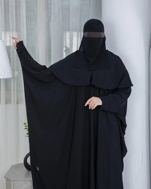 Laftah Overhead Hooded Saudi Jilbab Abaya