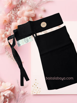Nayomi Plain Elastic Sides Short Niqab