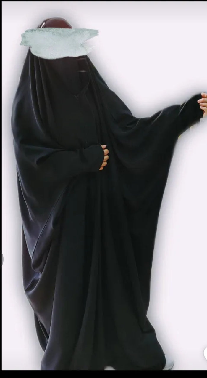 Black bij Overhead Classic Saudi Jilbab