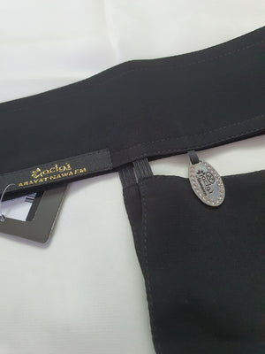 Short Silver Logo Niqab Velcro - BAIT AL ABAYA