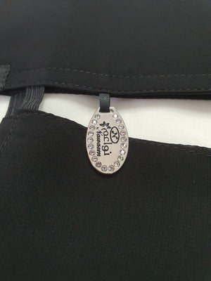 Short Silver Logo Niqab Velcro - BAIT AL ABAYA