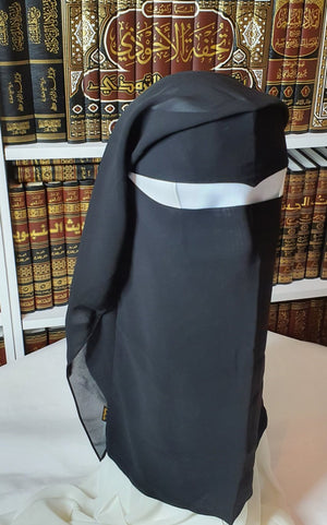 Two Layer Niqab With V Shape