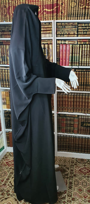 Quarter Sleeves Jilbab with Tying Straps
