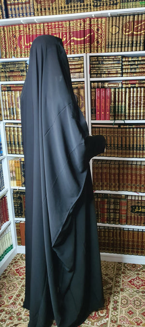 Quarter Sleeves Jilbab with Tying Straps