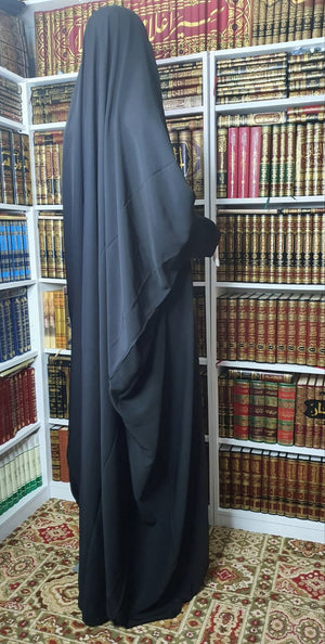 Quarter Sleeves Open Neck Jilbab
