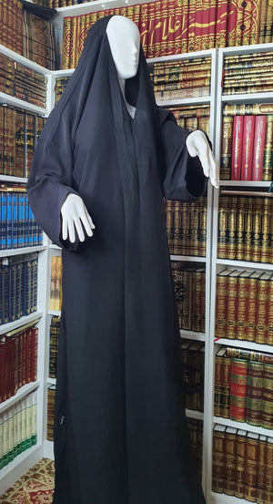 Bedoon Essm Full Sleeve Jilbab Open Neck