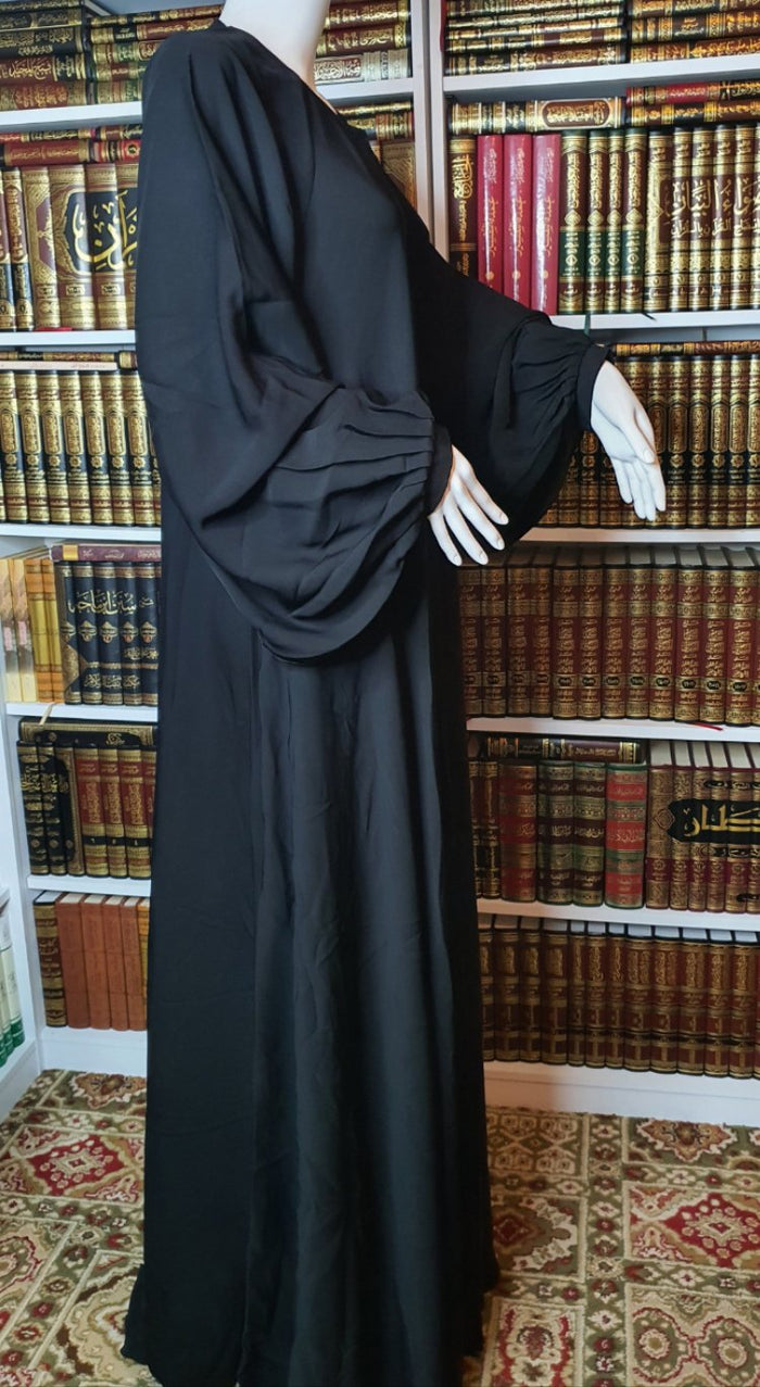 Pleated Cuff Sleeves Abaya