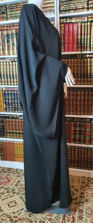 Extra Wide Sleeves Plain Abaya