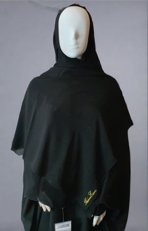 Bedoon Essm Embroidered Signature Hijab Shawl