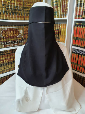 XL Stitched Sides Niqab With Flap