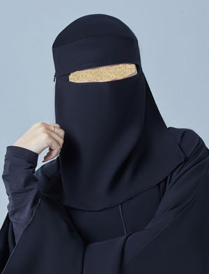 Round Flower Logo Niqab - BAIT AL ABAYA