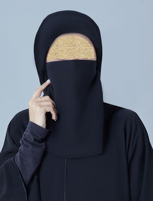 Half Niqab Tie Back 2-Pack - BAIT AL ABAYA