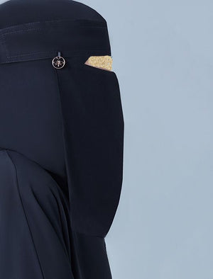 Short Niqab Headband and Strings Charm - BAIT AL ABAYA