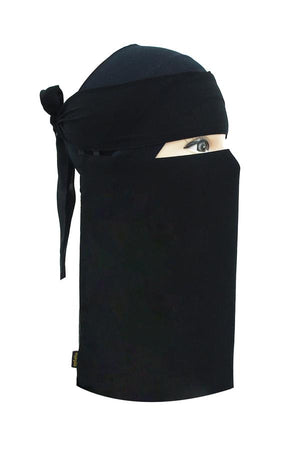 Plain Niqab With Double Elastic Sides - BAIT AL ABAYA
