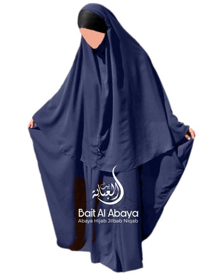 Abaya Maryam and Khimar Set - Blue