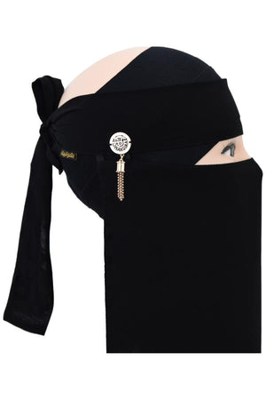 Trinket & Tassle Charm Logo Niqab - BAIT AL ABAYA