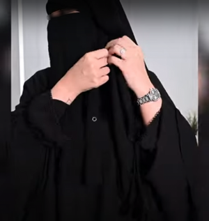 Buttoned Chiffon Niqab/Khimar