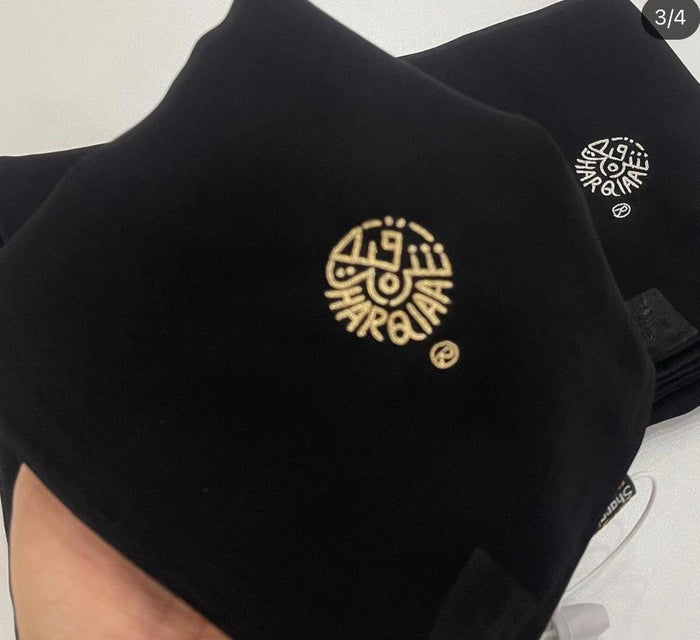 Sharqiaa Plain Chiffon Shawl Shyla With Signature Embroidery 28