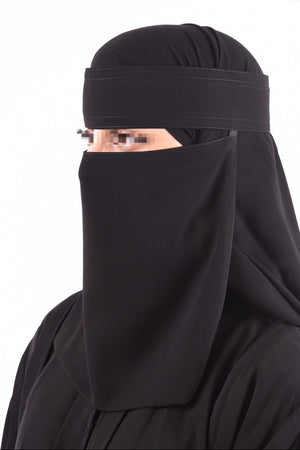 Gold Metal Logo Niqab