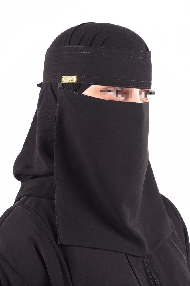 Gold Metal Logo Niqab