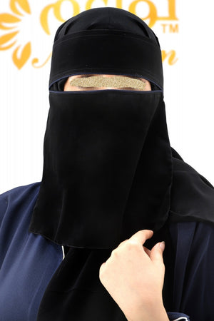 Eye Line Stripe Short Niqab