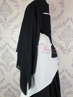 Three Layers XLarge Niqab - BAIT AL ABAYA