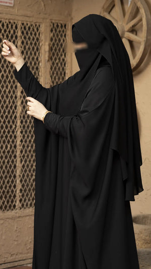 Hijab With Niqab Combi